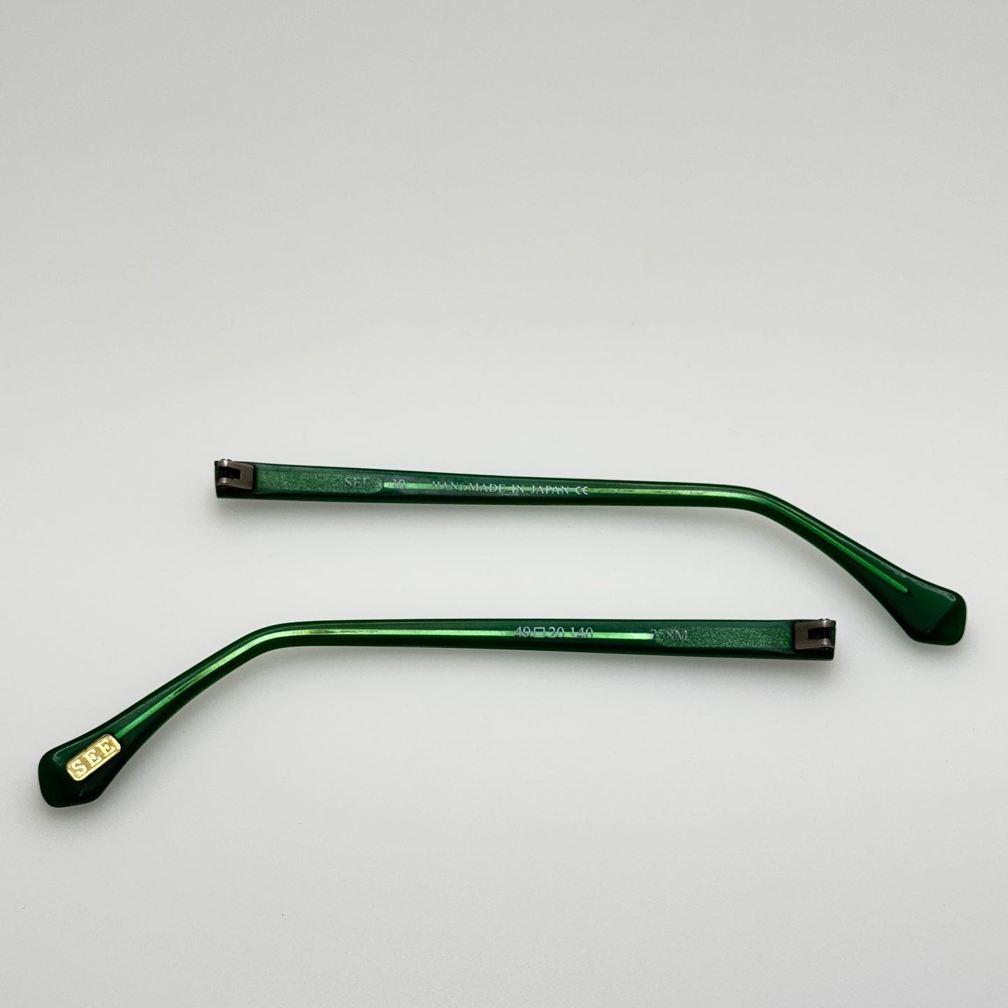 See Eyeglasses Eye Glasses 630 258M Green 49-20-140 Temple Arms Only PARTS