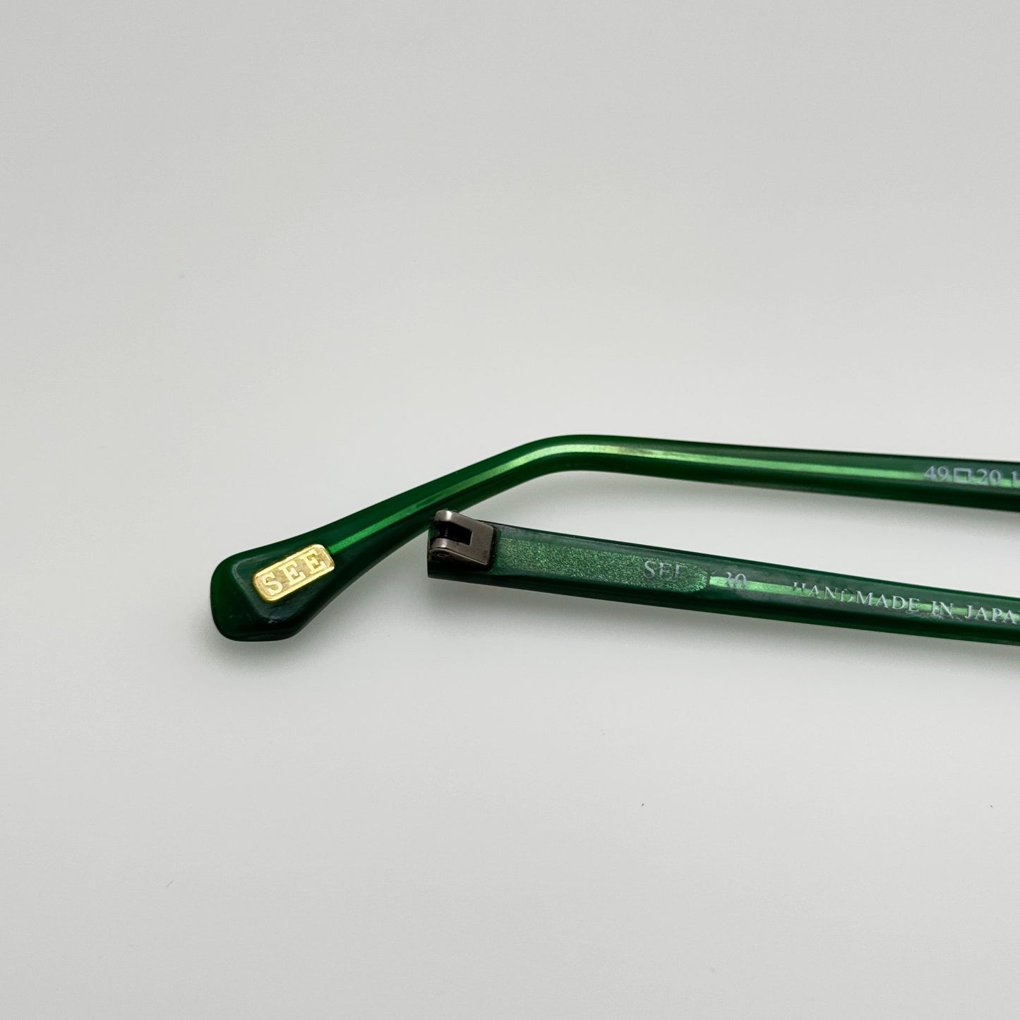 See Eyeglasses Eye Glasses 630 258M Green 49-20-140 Temple Arms Only PARTS