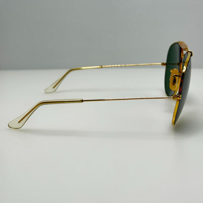 Bausch & Lomb B&L Ray Ban Sunglasses 62-14 Aviator Outdoorsman Gold Read Description