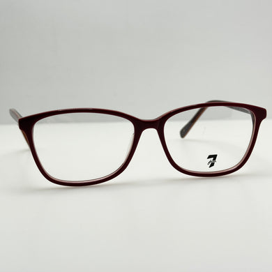 7 For All Mankind Eyeglasses Eye Glasses Frames Laurel Red 54.5-15-145