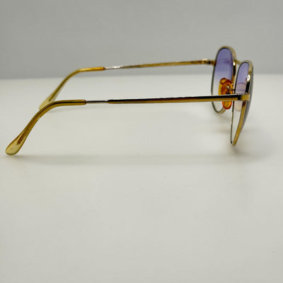 Em Kick Sterling Opt Eyeglasses Eye Glasses Frames Gold Japan 48-16