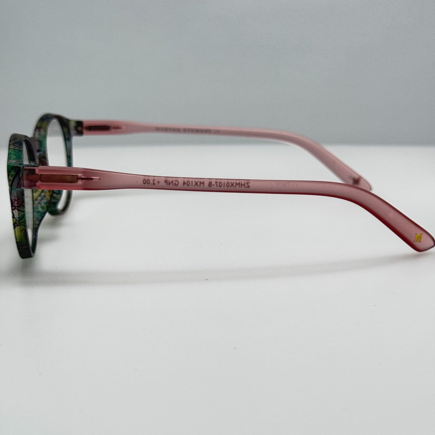 Martha Stewart Eyeglasses Eye Glasses Frames ZHMX0107-B MX104 GNP +2.00