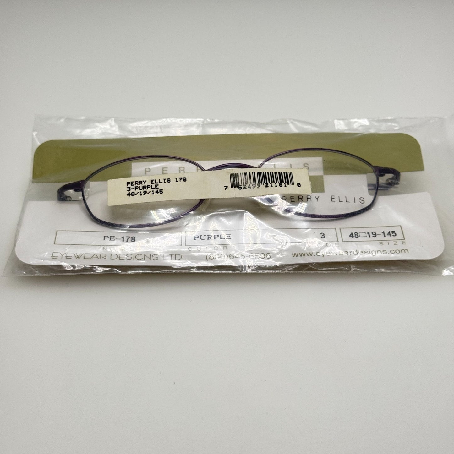 Perry Ellis PE 178 3 Purple Eyeglasses Eye Glasses Frames 48-19-145