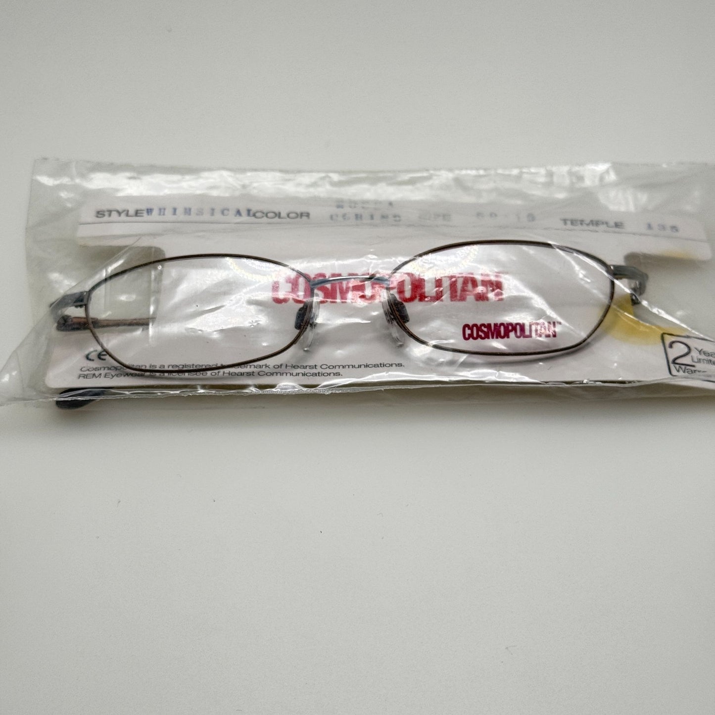 Cosmopolitan Whimsical Mocca Eyeglasses Eye Glasses Frames 50-16-135