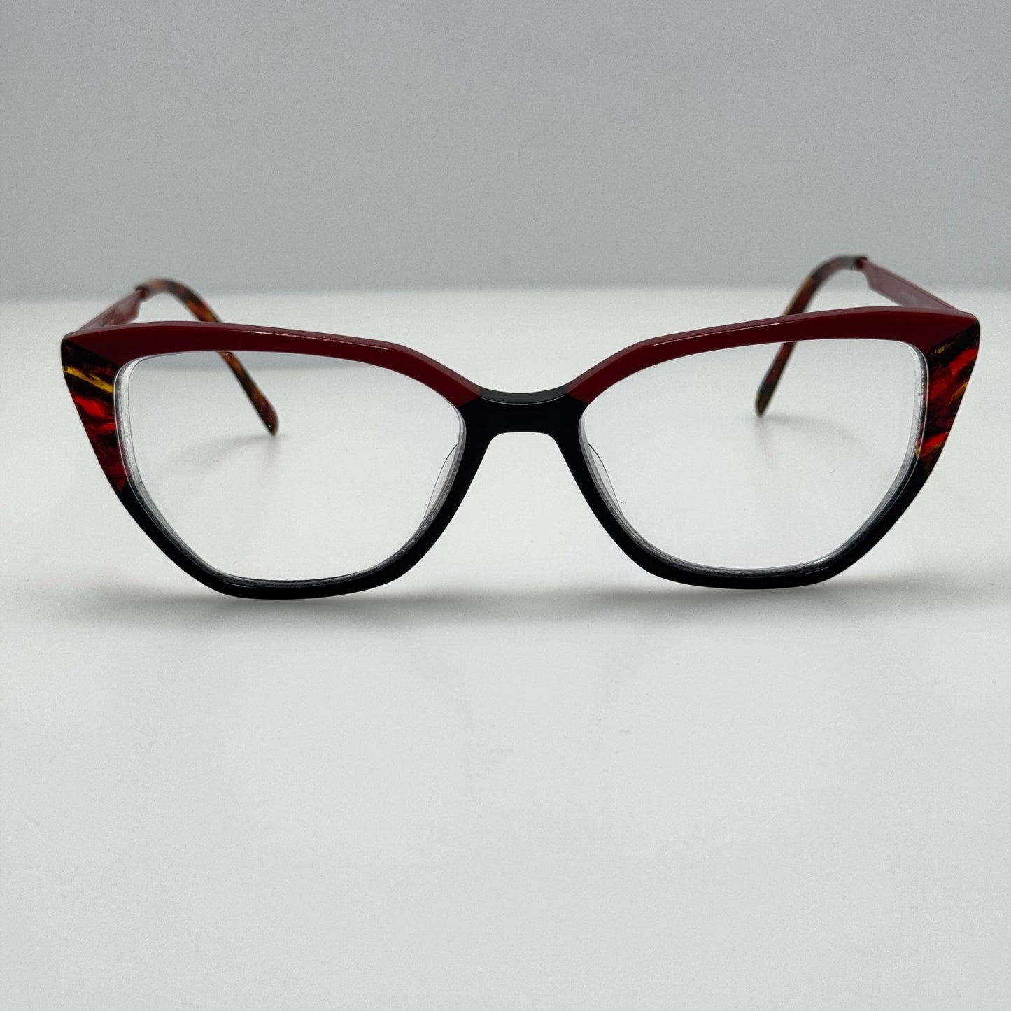 OGI Hey Guys Red Eyeglasses Eye Glasses Frames Japan 52-15-145