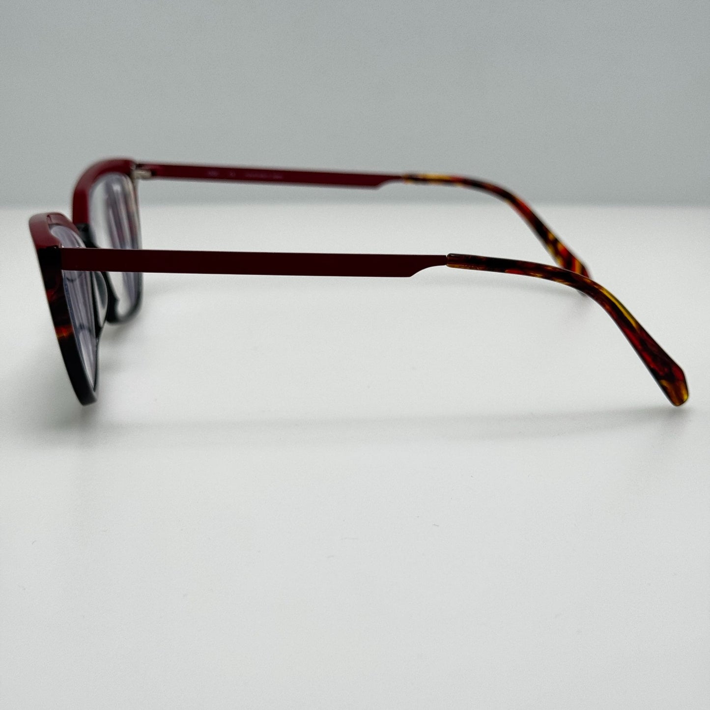 OGI Hey Guys Red Eyeglasses Eye Glasses Frames Japan 52-15-145