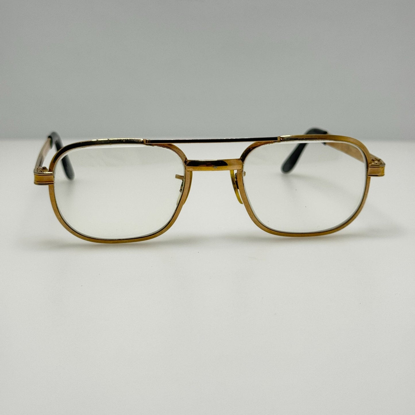 US Optical Eyeglasses Eye Glasses Frames Gold USA 5 1/4 50-20-135