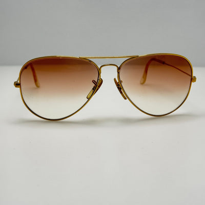Ray Ban Aviator Bausch & Lomb Gold Eyeglasses Eye Glasses Frames 62-14