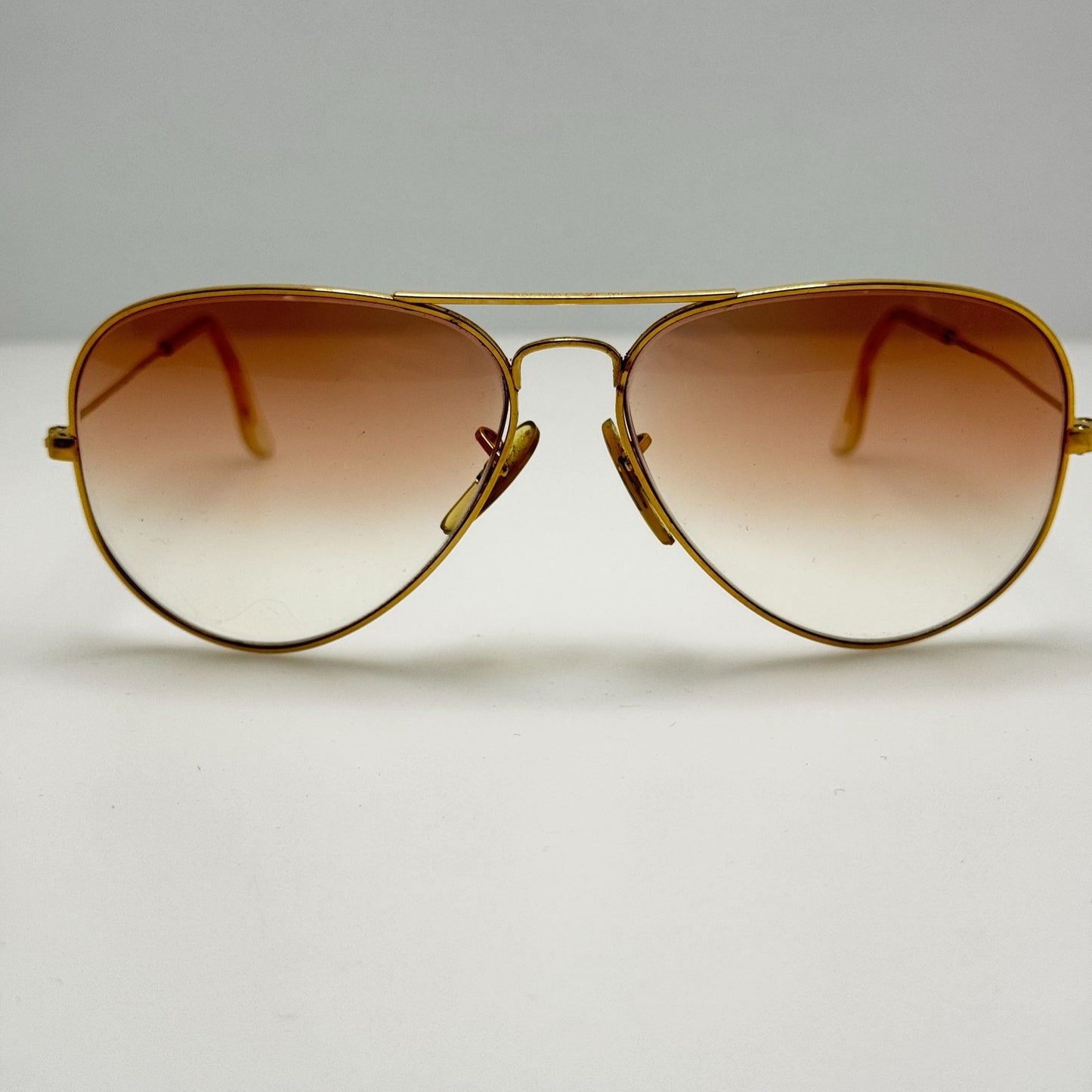 Ray Ban Aviator Bausch & Lomb Gold Eyeglasses Eye Glasses Frames 62-14