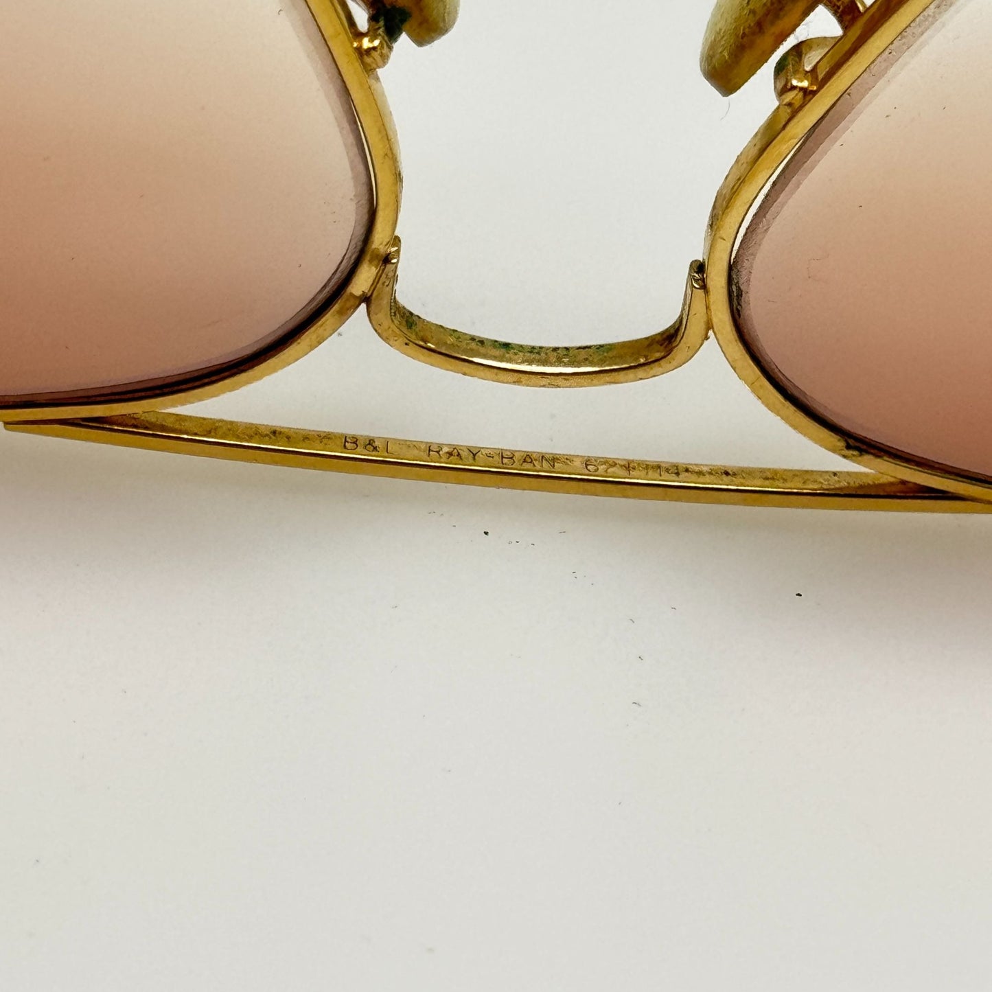 Ray Ban Aviator Bausch & Lomb Gold Eyeglasses Eye Glasses Frames 62-14