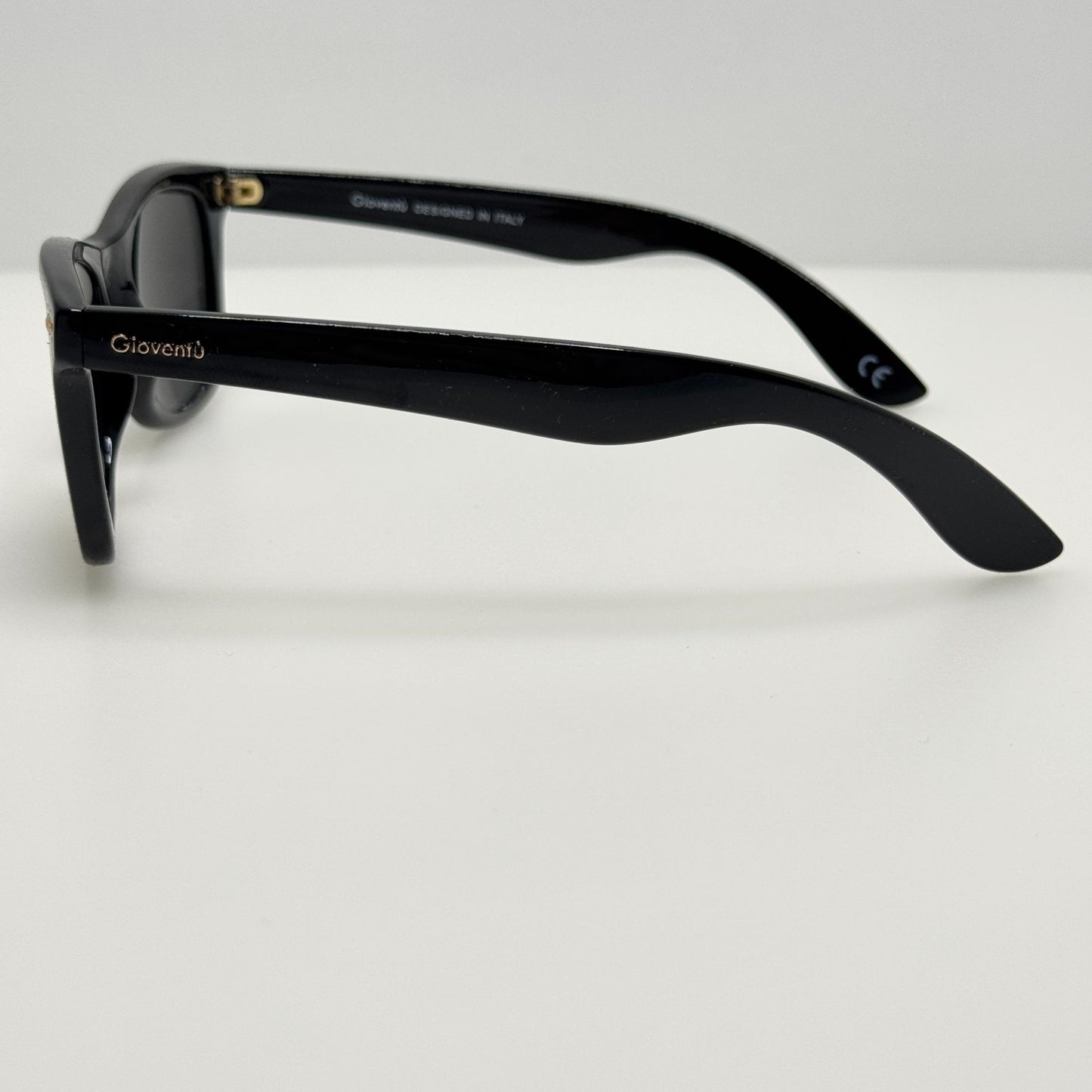 Gioventu Sunglasses DE545 Black Polarized 50-23-142
