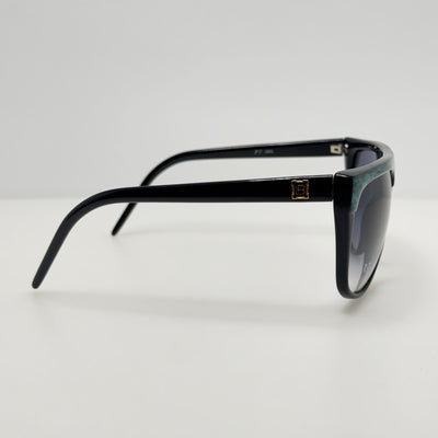 Laura Biagiotti Sunglasses P7 120L Vintage Retro Black Italy