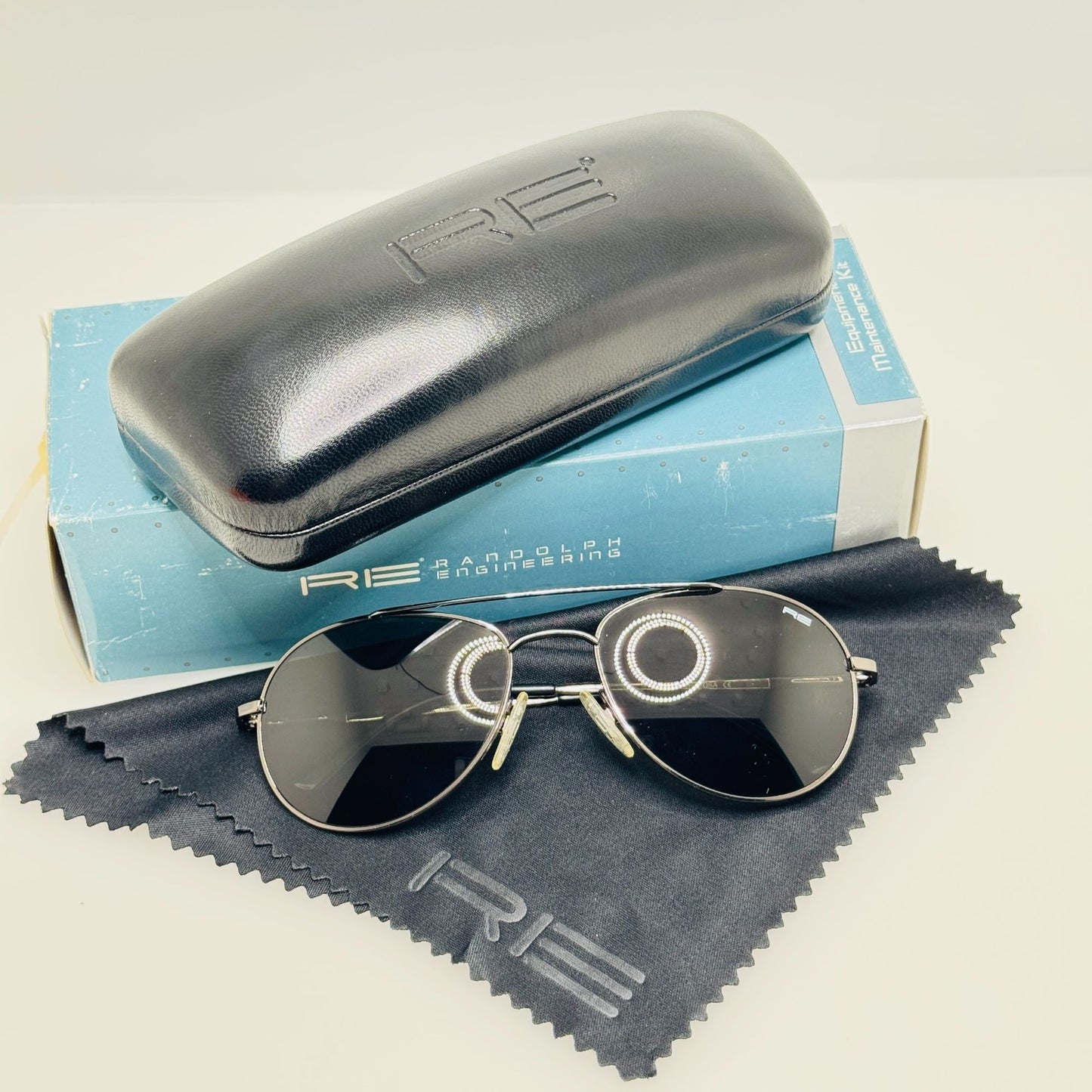 Randolph Engineering Sunglasses CC4R411 Crew Chief 54MM Gun Metal SPR Hinge