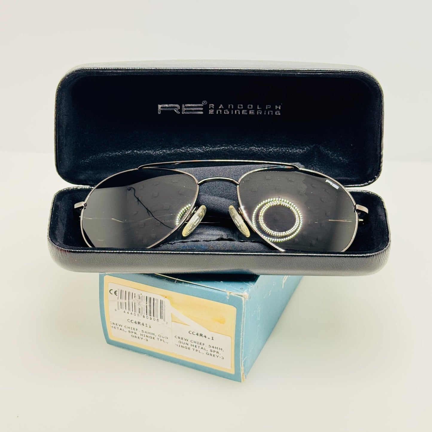 Randolph Engineering Sunglasses CC4R411 Crew Chief 54MM Gun Metal SPR Hinge