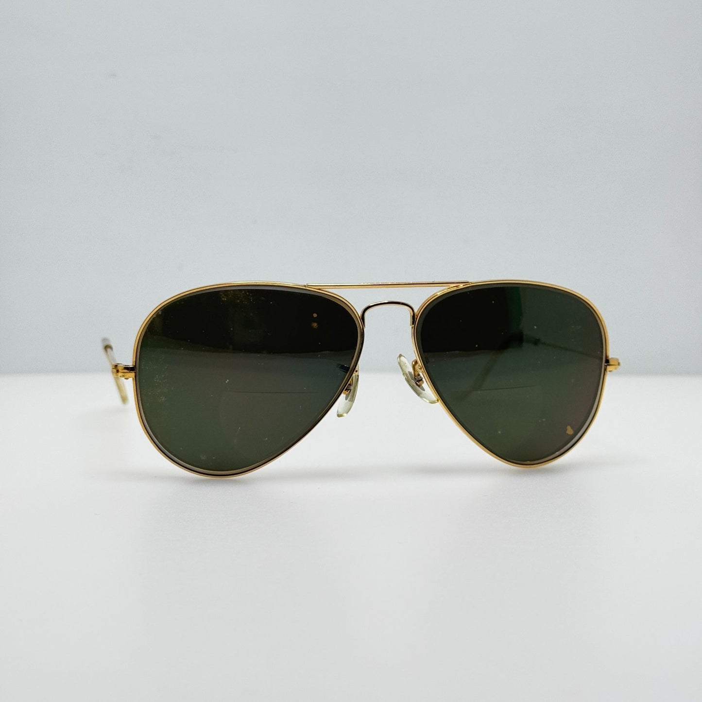 Ray Ban Bausch & Lomb Aviator Eyeglasses Eye Glasses Frames Gold 58-14