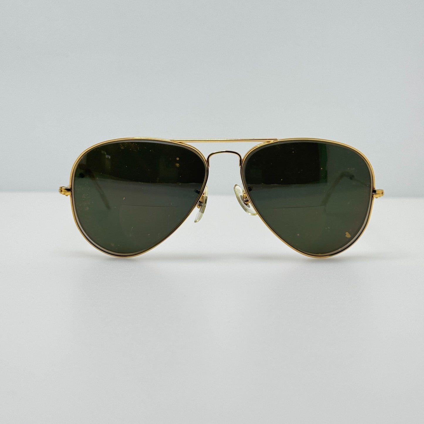 Ray Ban Bausch & Lomb Aviator Eyeglasses Eye Glasses Frames Gold 58-14
