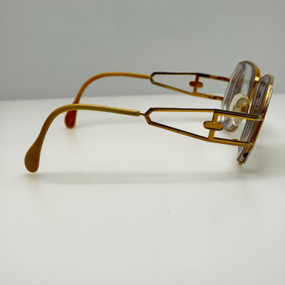 Cazal 225 Col97 013 Eyeglasses Eye Glasses Frames Gold Germany 58-13-135