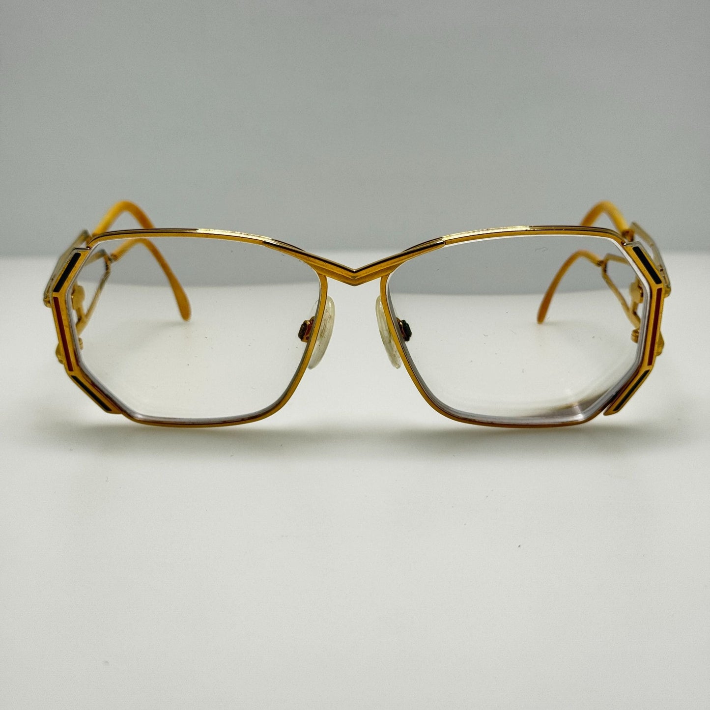 Cazal 225 Col97 013 Eyeglasses Eye Glasses Frames Gold Germany 58-13-135