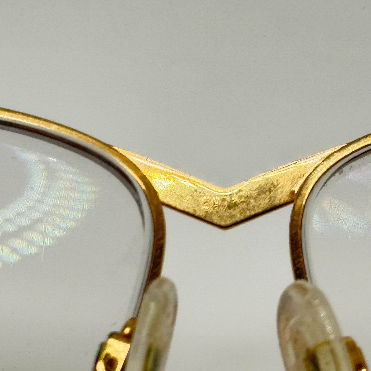 Cazal 225 Col97 013 Eyeglasses Eye Glasses Frames Gold Germany 58-13-135
