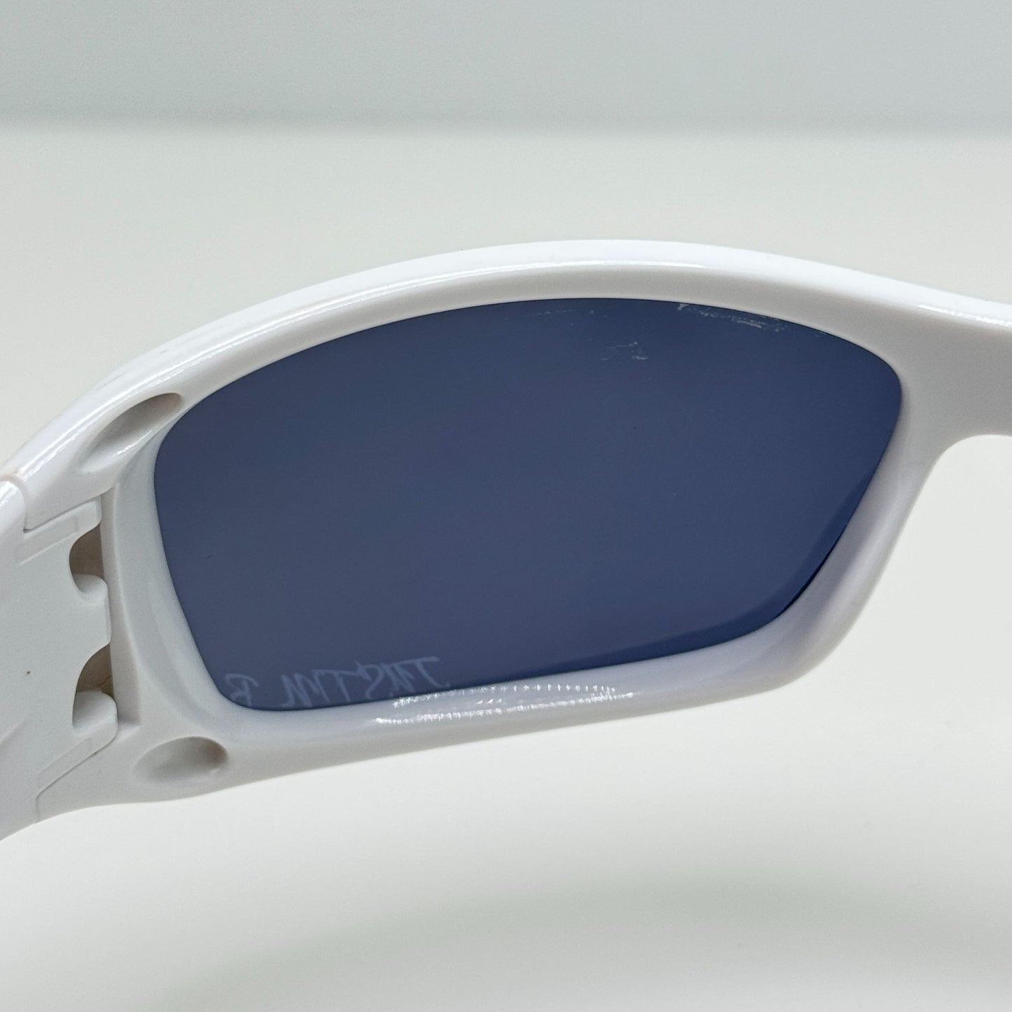 Oakley Sunglasses Hijinx White W/ Blue Icons Justin B USA