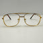 Unbranded Gold Vintage Retro Eyeglasses Eye Glasses Frames 46L