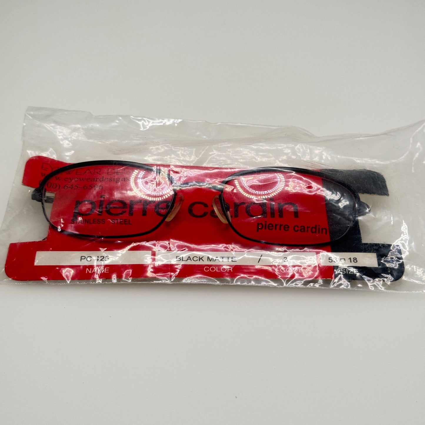 Pierre Cardin PC 425-3 Black Eyeglasses Eye Glasses Frames 53-18-140