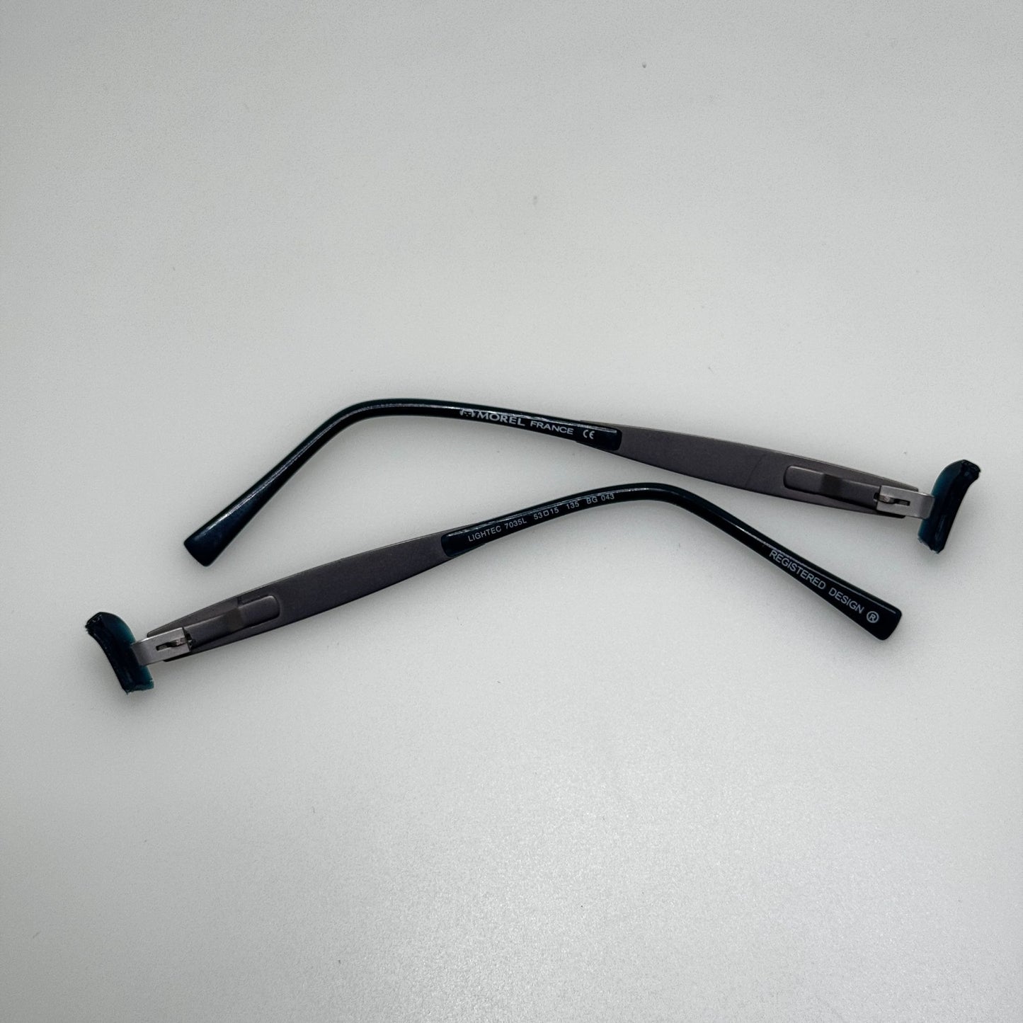 Morel Lightec 7035L BG 043 53-15-135 France Eye Glasses Temple Arms Only PARTS