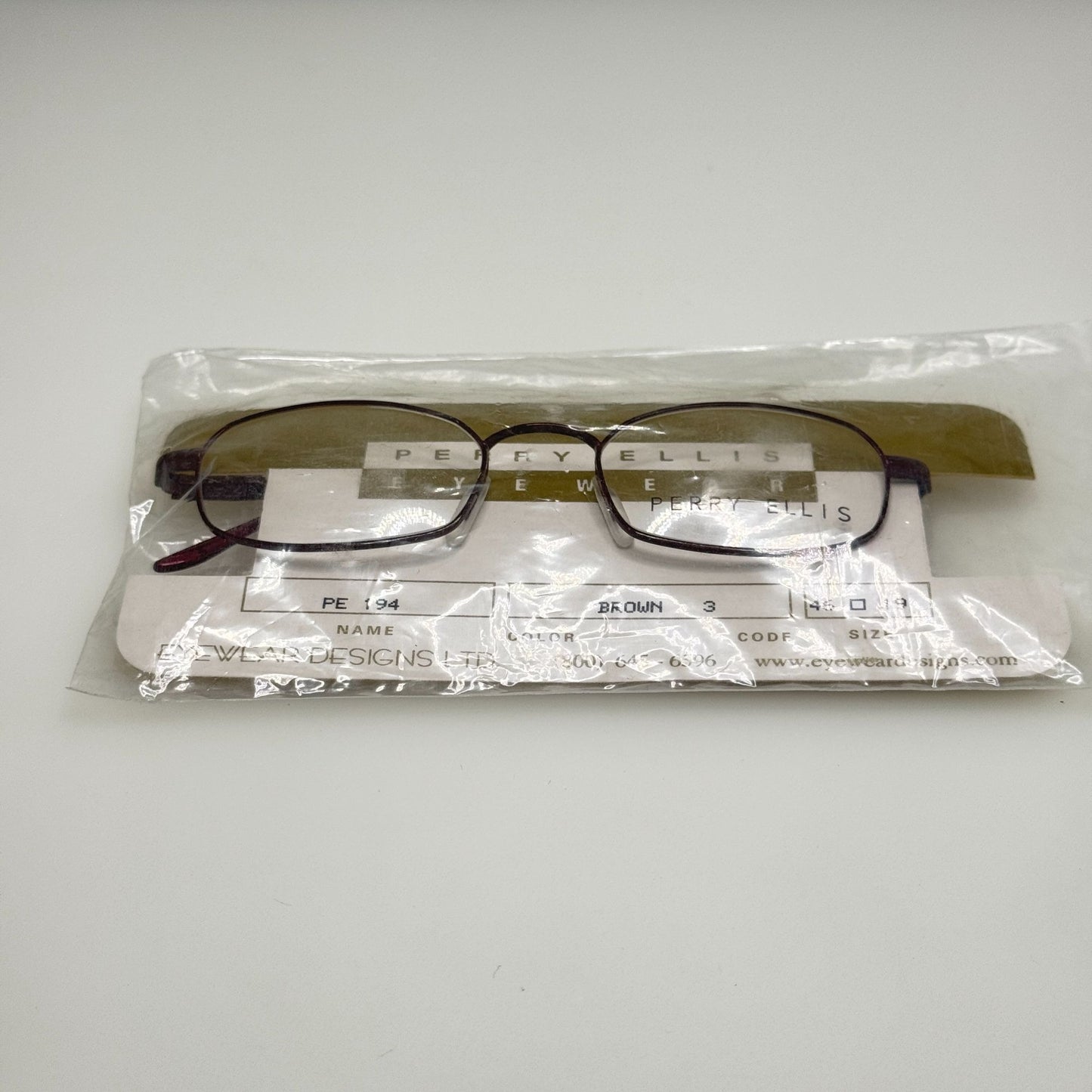 Perry Ellis PE 194 3 Brown Eyeglasses Eye Glasses Frames 46-19-135