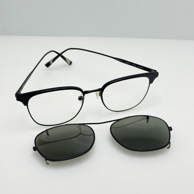 Salt. Optics Harold BS/BS Eyeglasses Eye Glasses Frames Japan W/ Clip 51-19-148