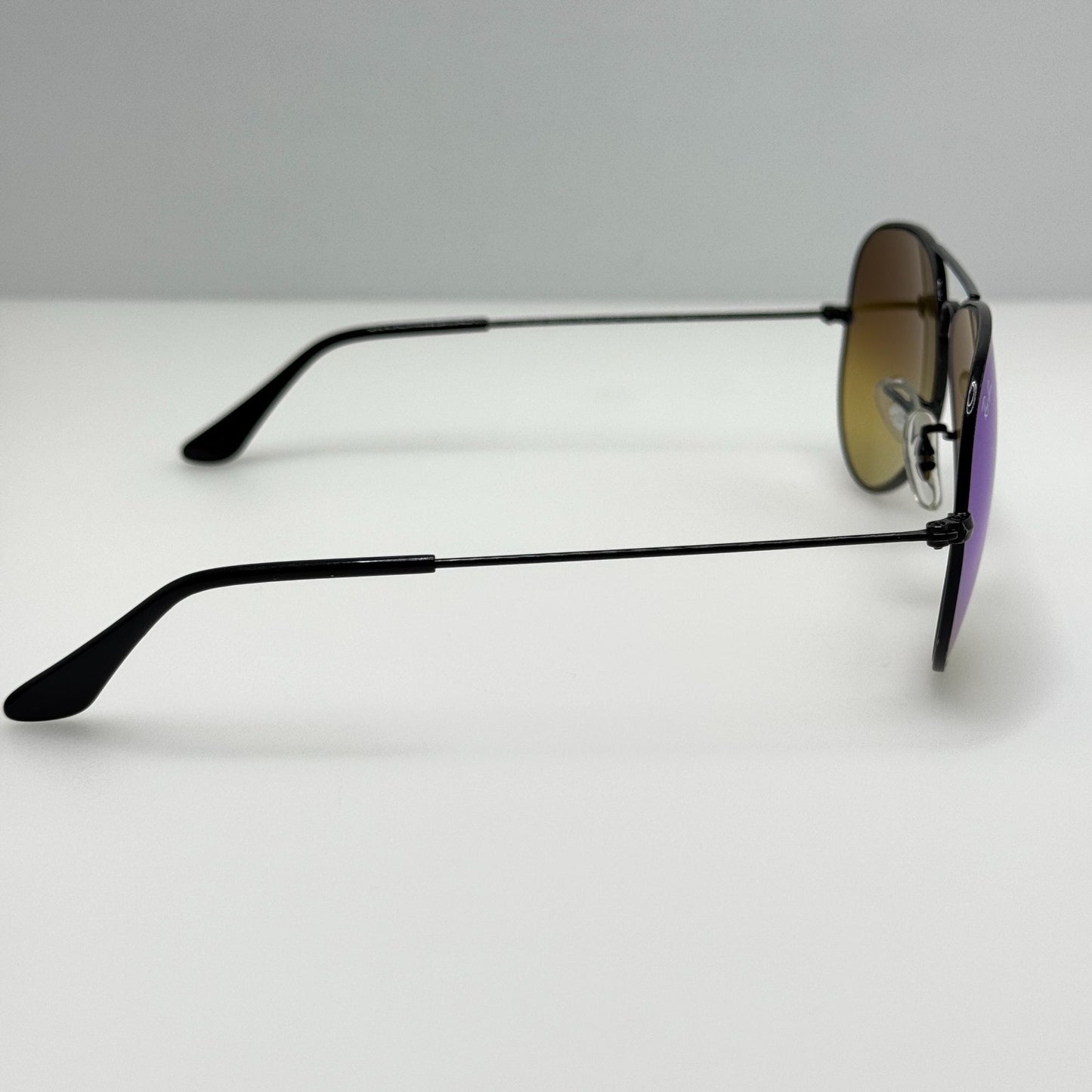 Ray Ban Sunglasses RB 3025 002/4O Aviator Large Metal Black Italy 58-14-135