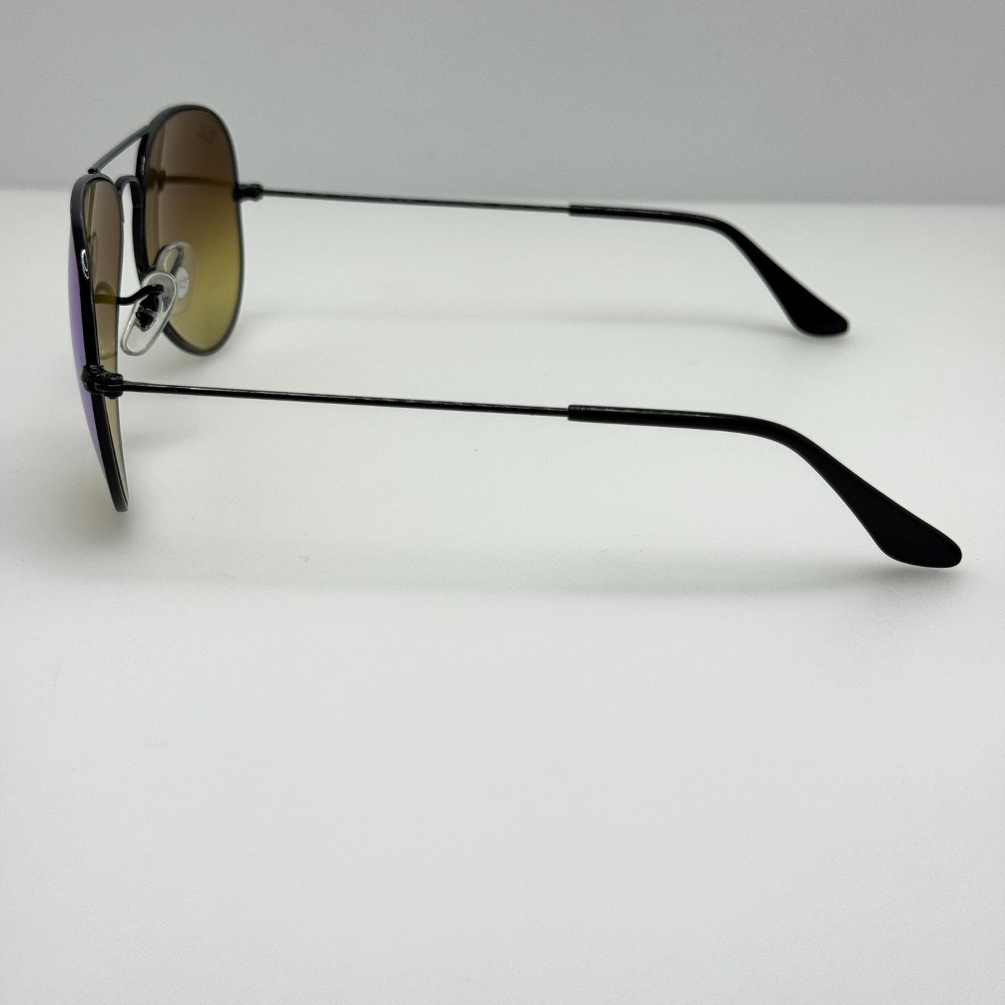 Ray Ban Sunglasses RB 3025 002/4O Aviator Large Metal Black Italy 58-14-135