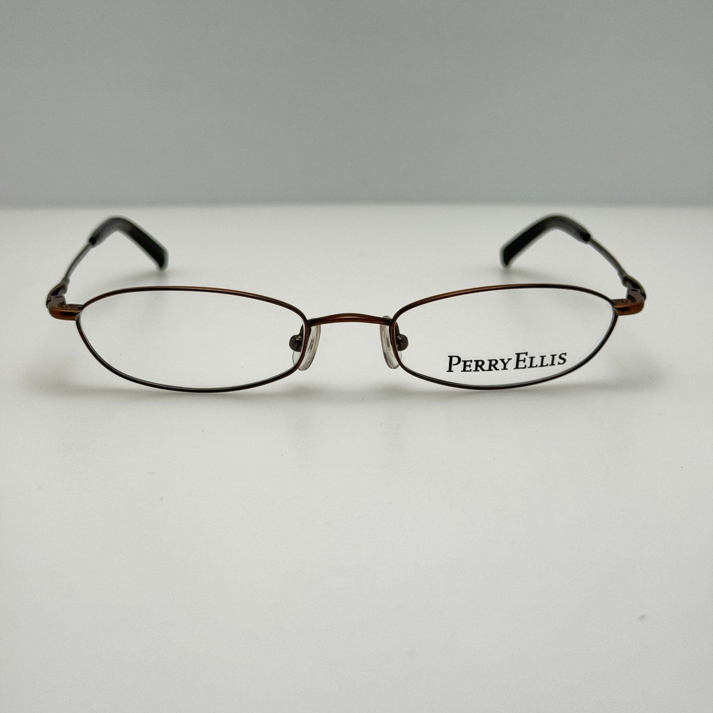 Perry Ellis PE 216 2 Antique Brown Eyeglasses Eye Glasses Frames 50-18-130