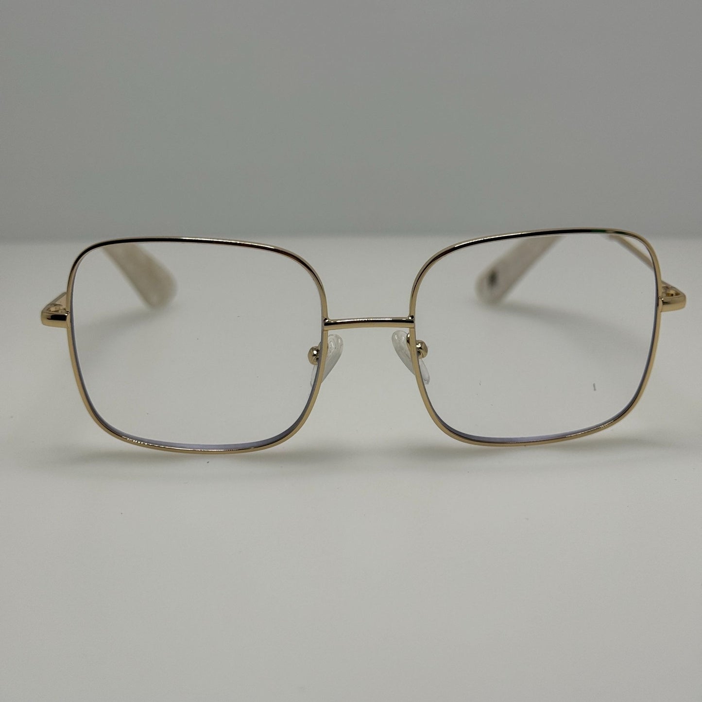 Glas Wilma Gold Eyeglasses Eye Glasses Readers +2.50 Blue 54-18-140