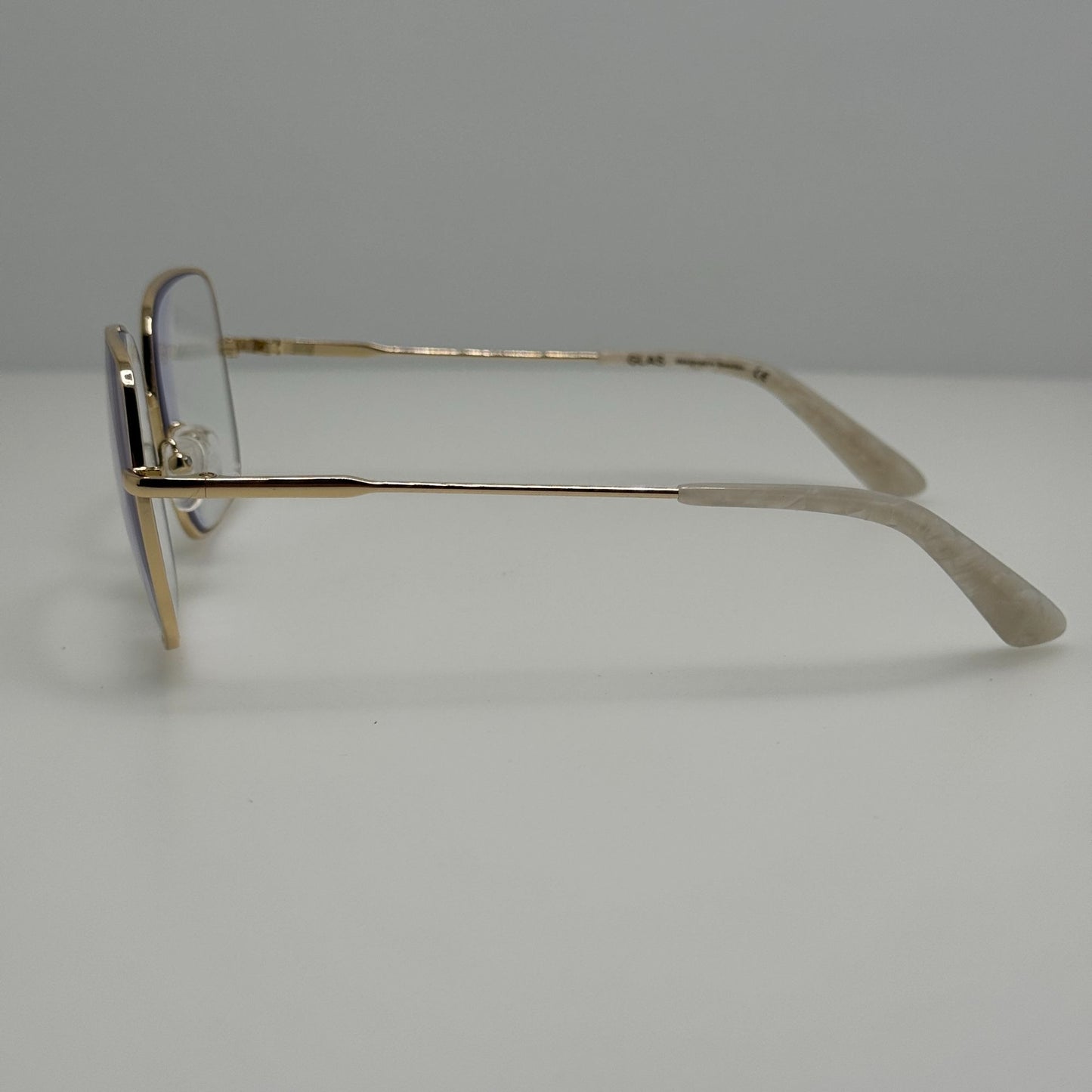 Glas Wilma Gold Eyeglasses Eye Glasses Readers +2.50 Blue 54-18-140