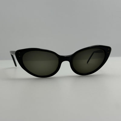American Optical Eyeglasses Eye Glasses Frames 5 1/4 Black Vintage Cat Eye 46-16
