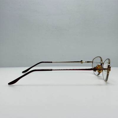 Marchon Eyeglasses Eye Glasses Frames Eggplant Golden 53-18-135