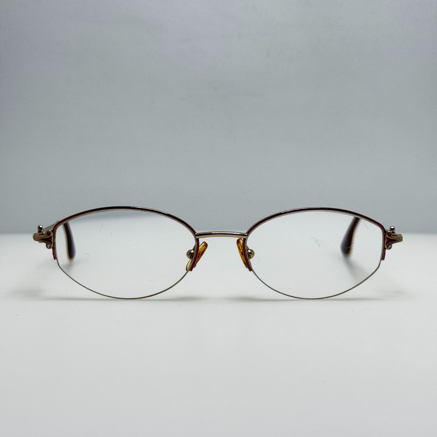 Marchon Eyeglasses Eye Glasses Frames Eggplant Golden 53-18-135