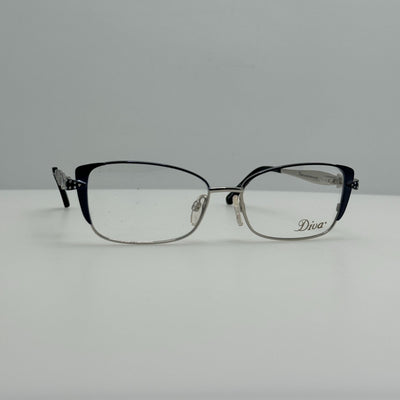Diva Eyeglasses Eye Glasses Frames 5453 264 Blue 53-16-125