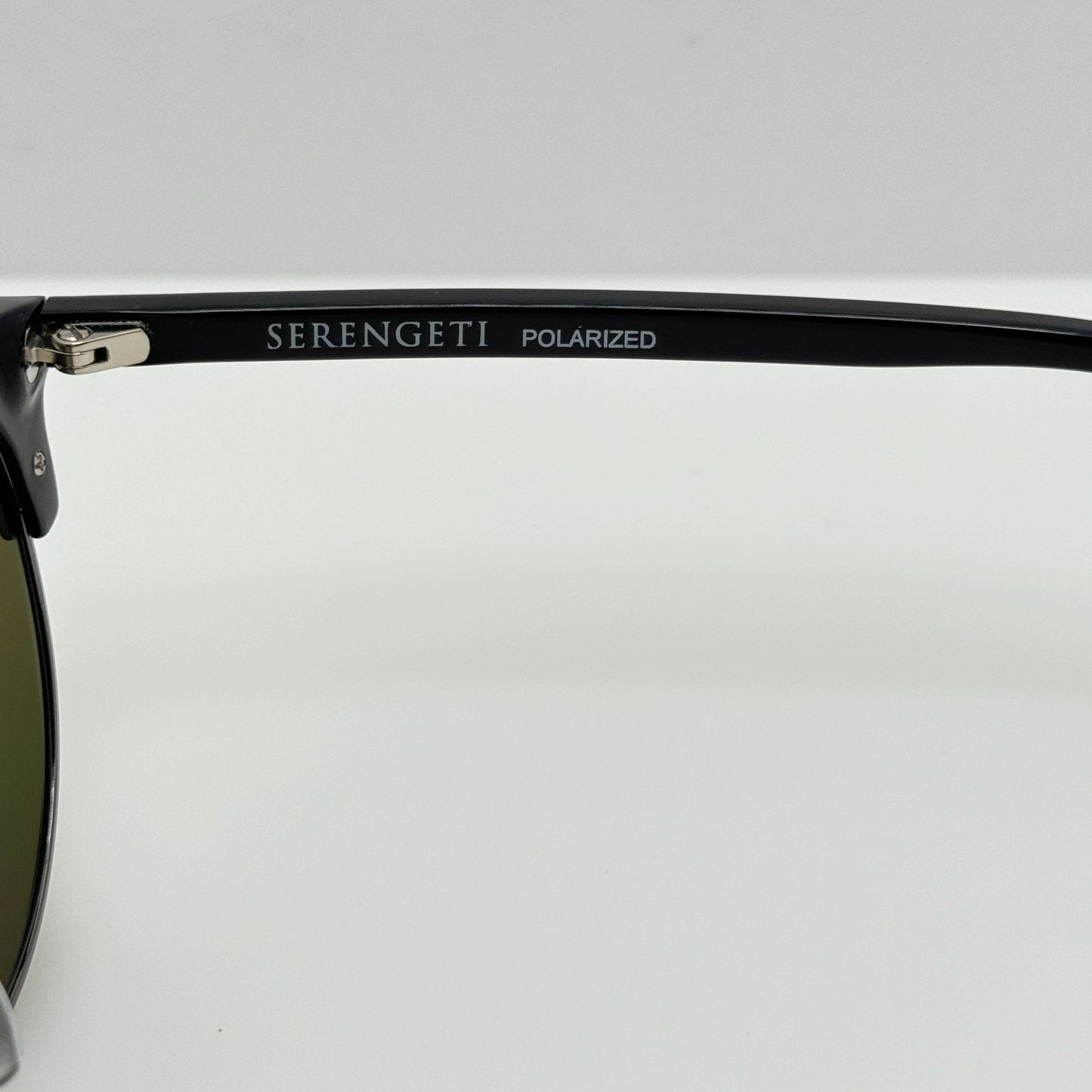Serengeti Sunglasses 8942-S Aurora 50-20-135 Polarized Shiny Black Dark Gun