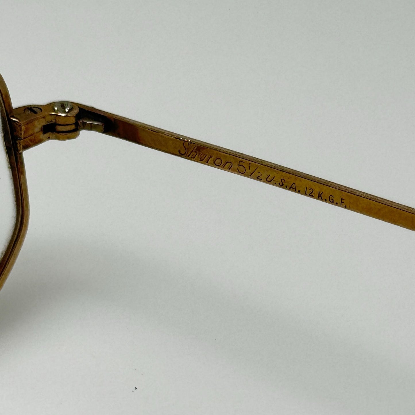 Shuron 5 1/2 S/C USA 12K GF Gold Eyeglasses Eye Glasses Frames B