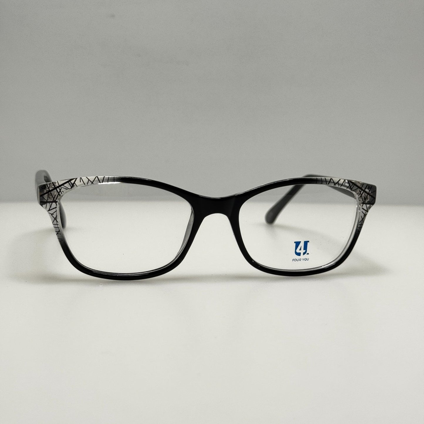 Four You U212 Capri Black Eyeglasses Eye Glasses Frames 51-17-140