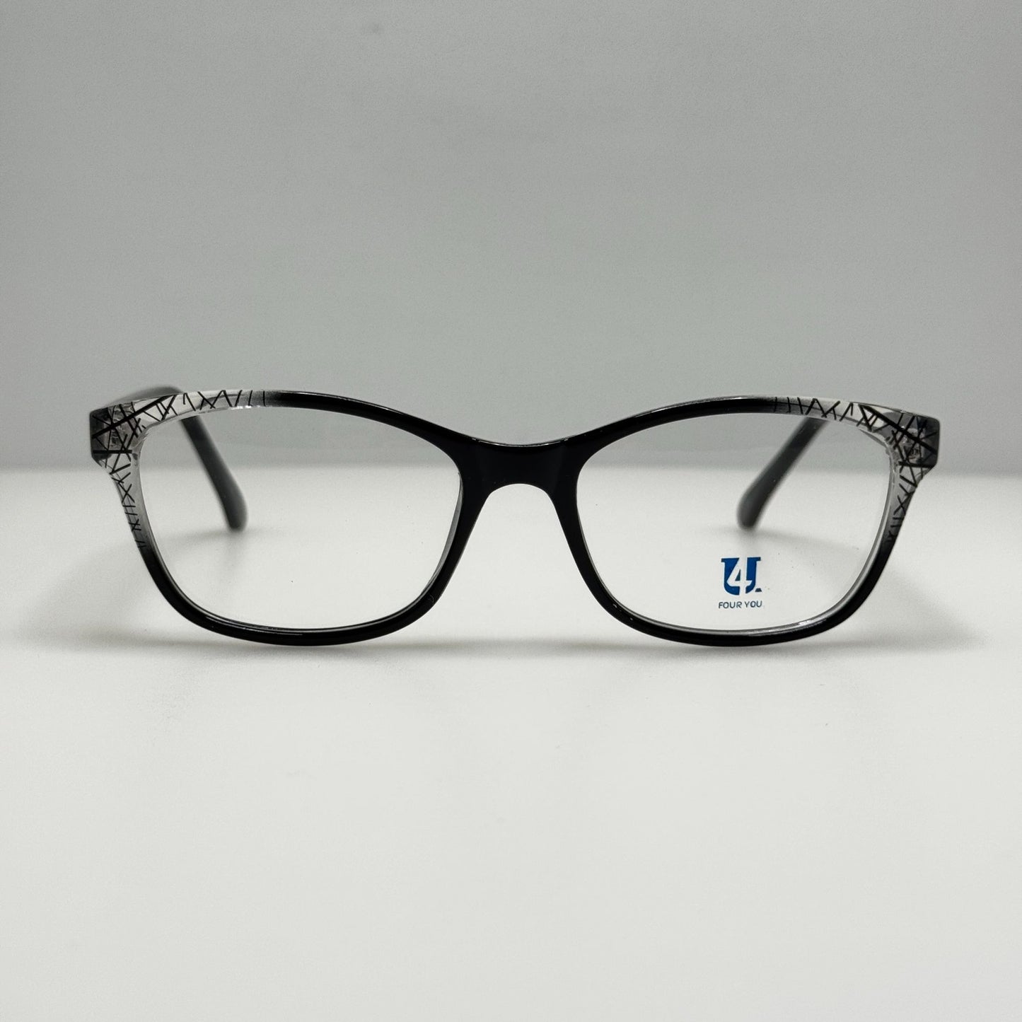 Four You U212 Capri Black Eyeglasses Eye Glasses Frames 51-17-140