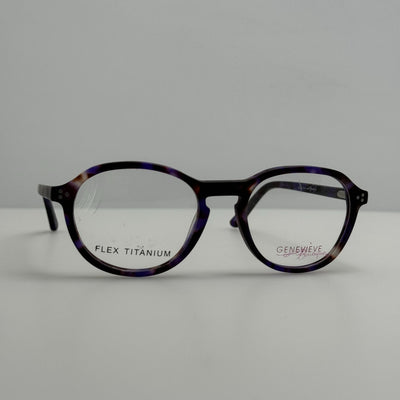 Genevieve Eyeglasses Eye Glasses Frames Attentive Purple Tortoise 49-18-145