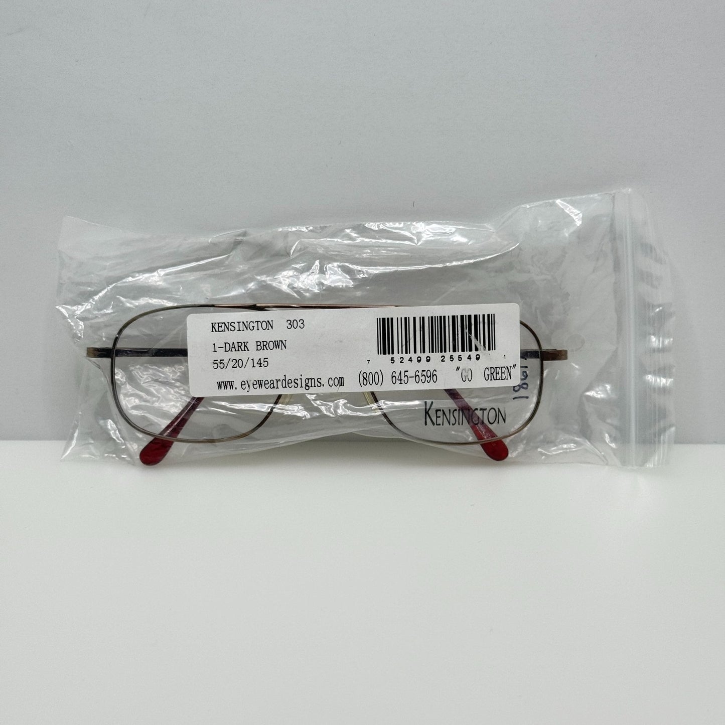 Kensington Eyeglasses Eye Glasses Frames 303-1 Brown 55-20-145