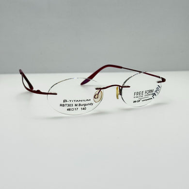 Free Form Eyeglasses Eye Glasses Frames RBT303 Burgundy 46-17-140