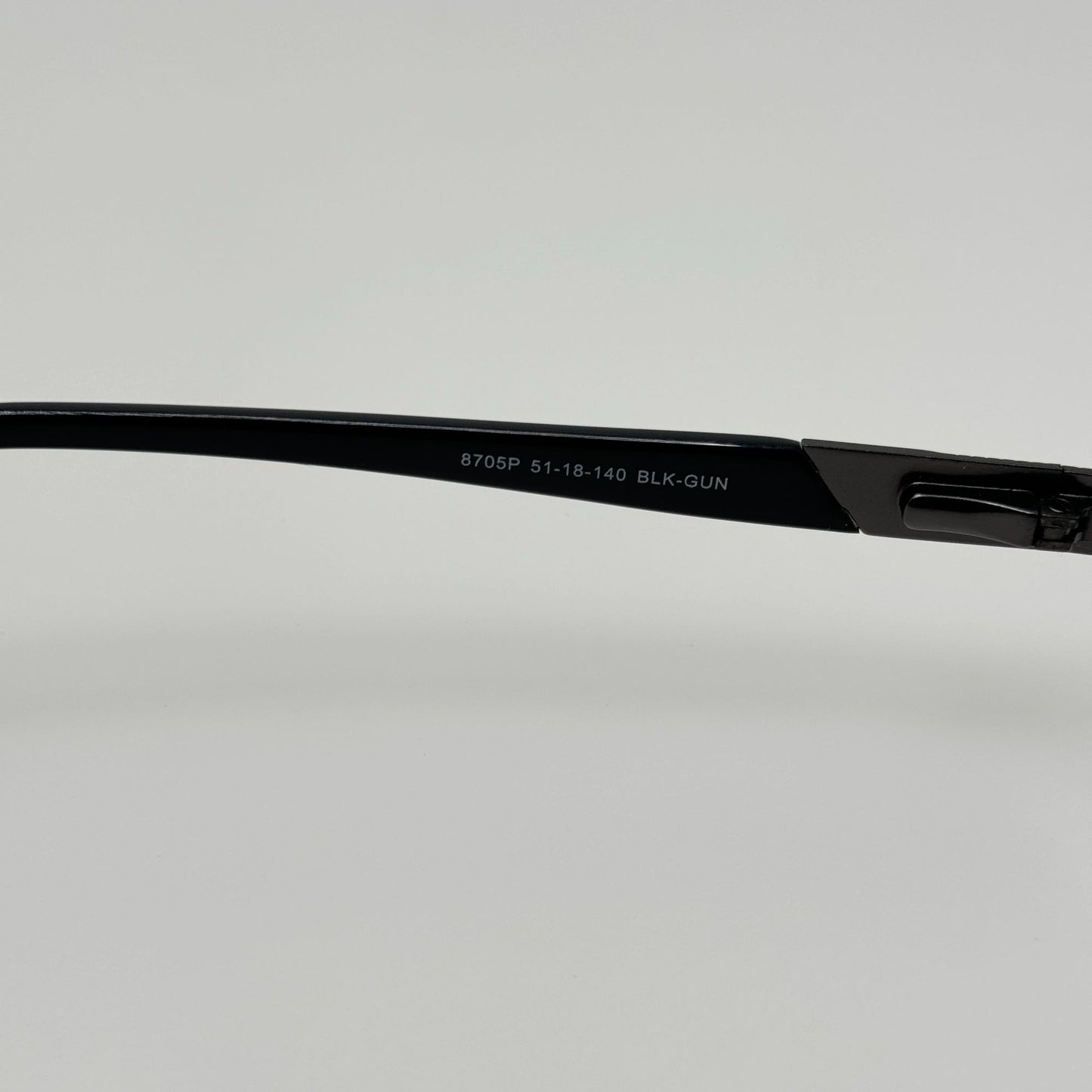 Youme Eye Glasses Eyeglasses Frames 8750P BLK-Gun 51-18-140