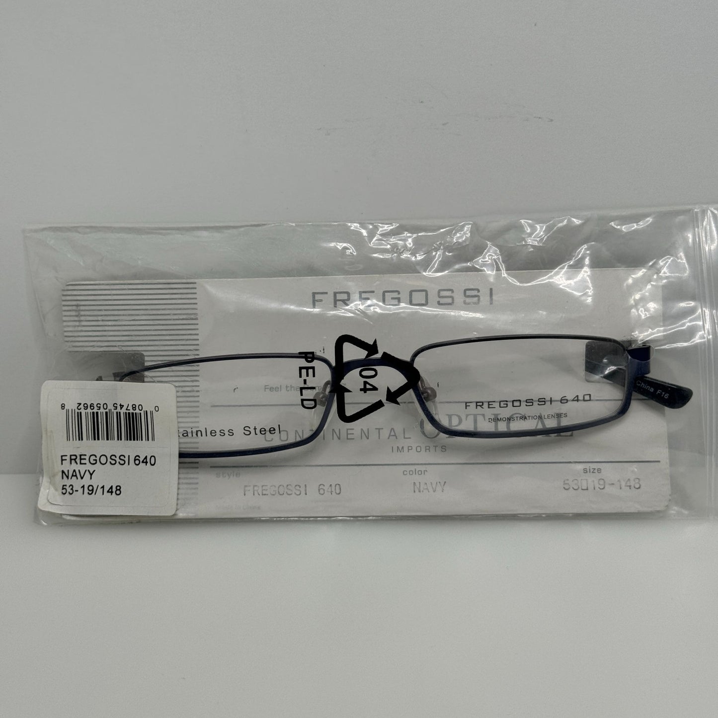Fregossi Eyewear Eyeglasses Eye Glasses Frames 640 Navy 53-19-148