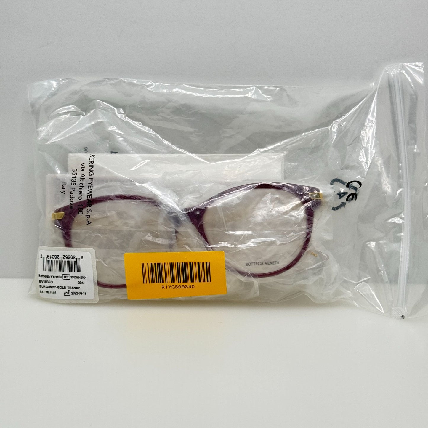 Bottega Veneta BV1039O 004 53-16-145 Eyeglasses Eye Glasses Frames Italy
