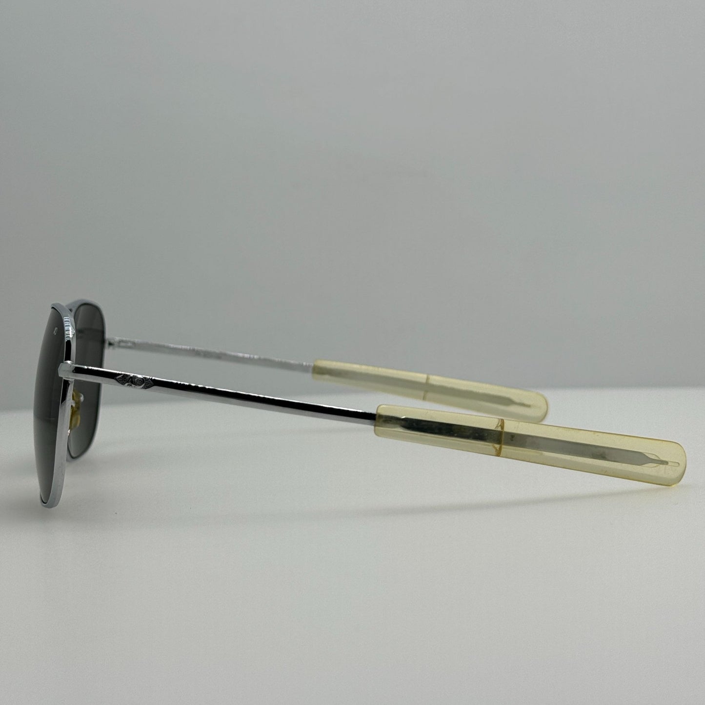 American Optical Sunglasses Original Pilot AO USA 5 1/2 Chrome 57-20-140