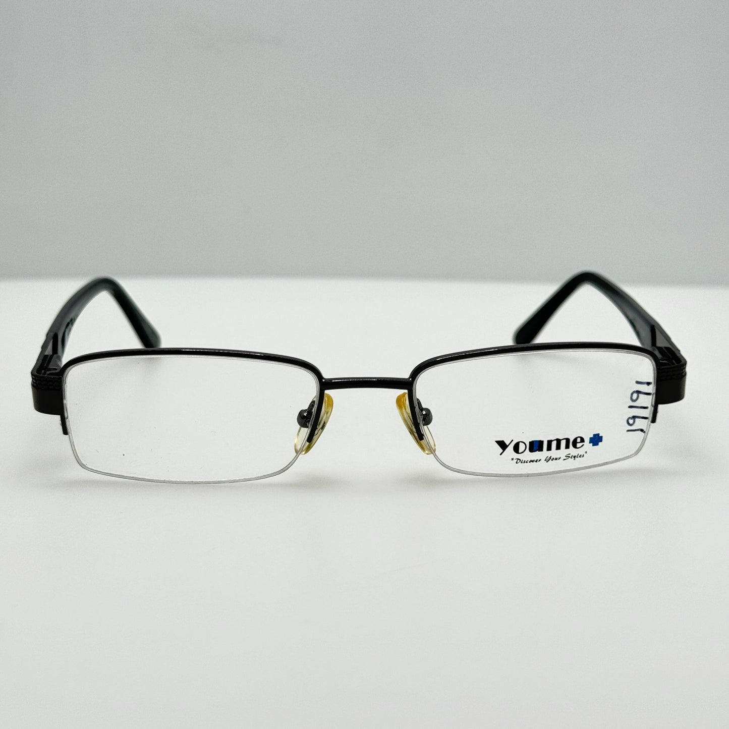 Youme Eye Glasses Eyeglasses Frames 8750P BLK-Gun 51-18-140